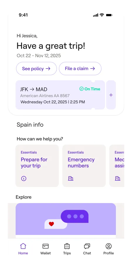 Faye app screen preview